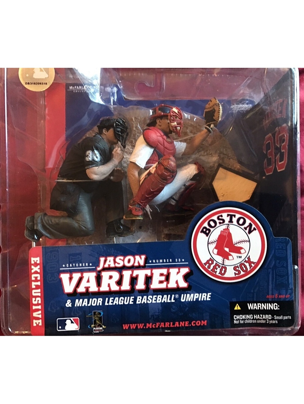Jason Varitek And Major League Umpire McFarlane Action Figure——exclusive